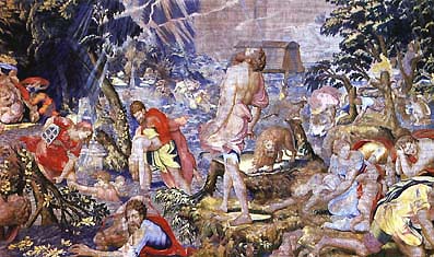 Noah's Ark, a tapestry in Krakow Royal Castle Noah's Ark, one of the Wawel royal tapestries