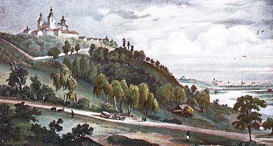 Krakow's Bielany monastery in the 19th century