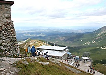 Kasprowy Wierch Mountain, top station of the cable car Top station of the Kasprowy Wierch cable way