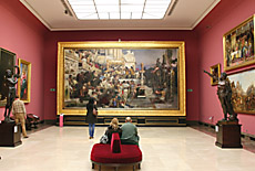 National Museum in Krakow - Gallery of the 19th-Century Art in the Cloth Hall on Rynek Glowny central square