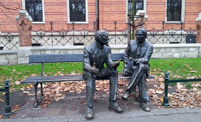 Mathematicians bench in Krakow, Poland