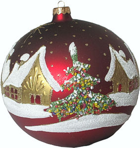 Christmas bauble made in Krakow, Poland Christmas bauble made in Krakow, Poland