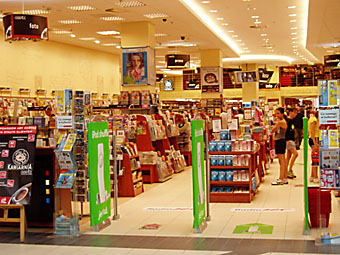 interior of the empik bookstore