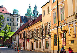 Kanonicza street in Krakow, Poland