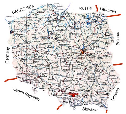 Poland's map