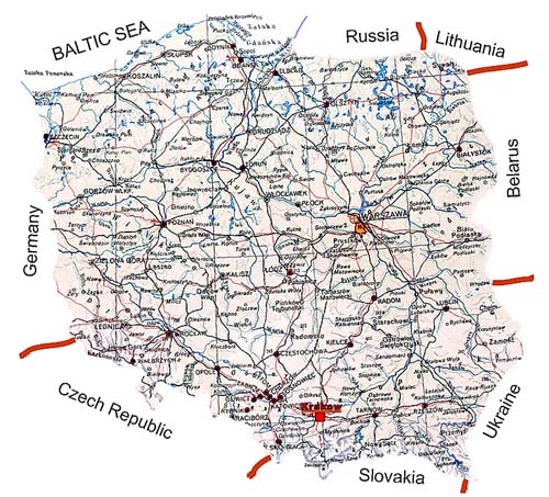 Poland's map