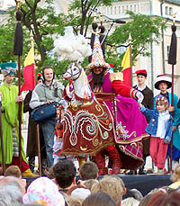 June Lajkonik festival in Krakow Krakow's Lajkonik parade