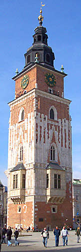 Town Hall Tower in Krakow, Poland The Town Hall Tower in Krakow